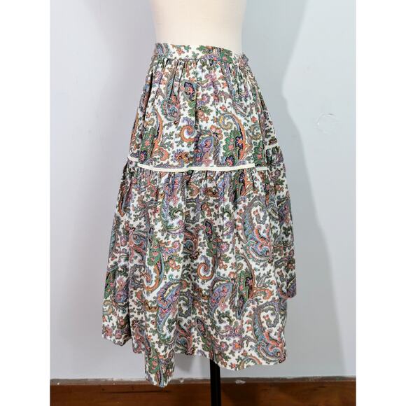 70s Paisley Circle Skirt - Picture 3 of 6